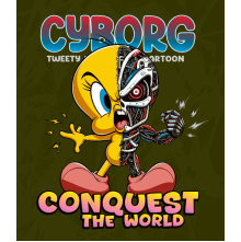 Ciborg Piolín Vector